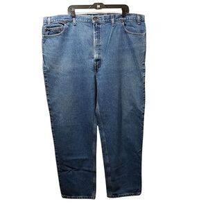 Vintage Levi's 540 Jeans Men's 48 x 30 Blue Straight Relaxed Denim Brown Tab